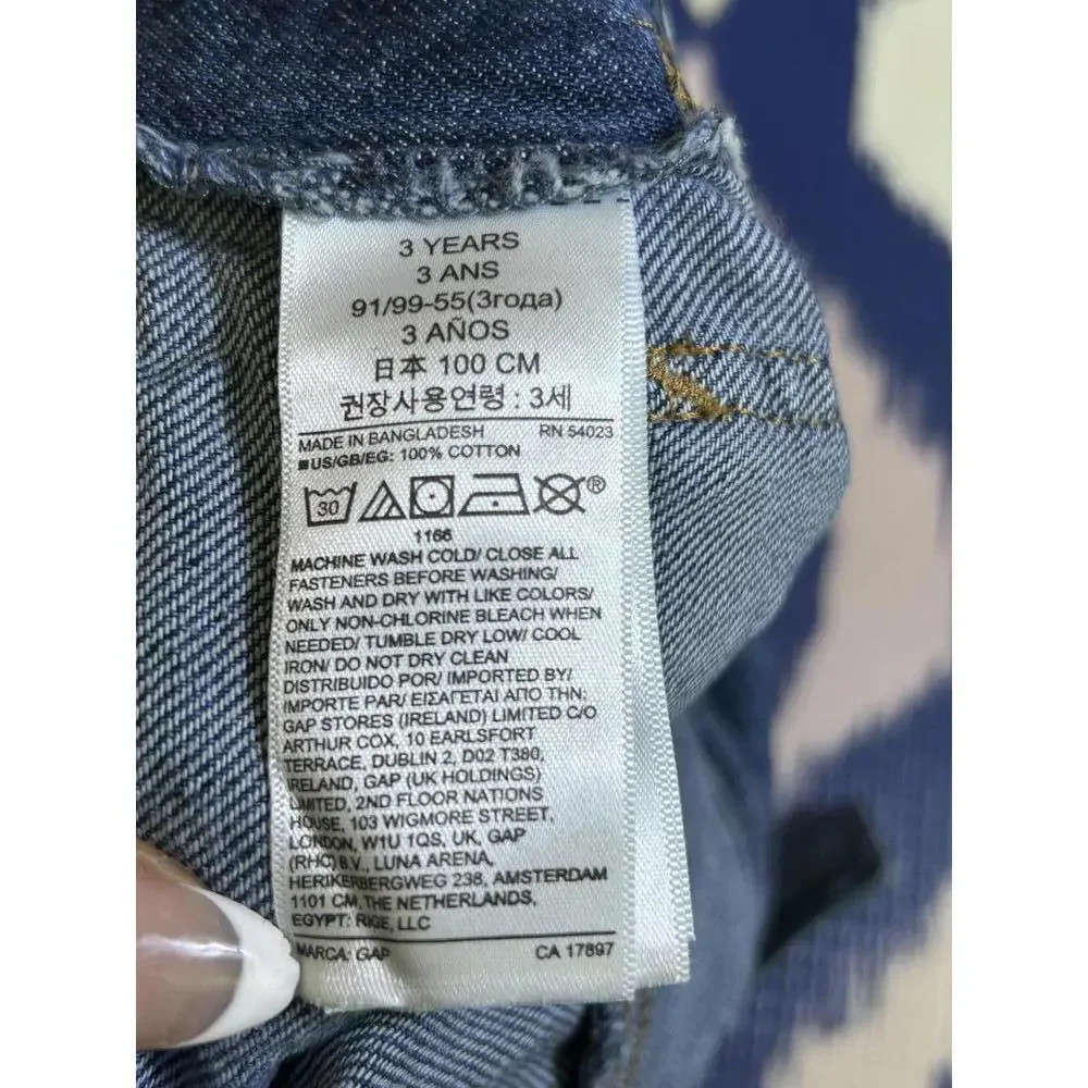 100% Cotton! 🌎 Baby Gap Denim Overalls Sz. 3yrs. by Loving Kindness Everyday - Picture 11 of 13